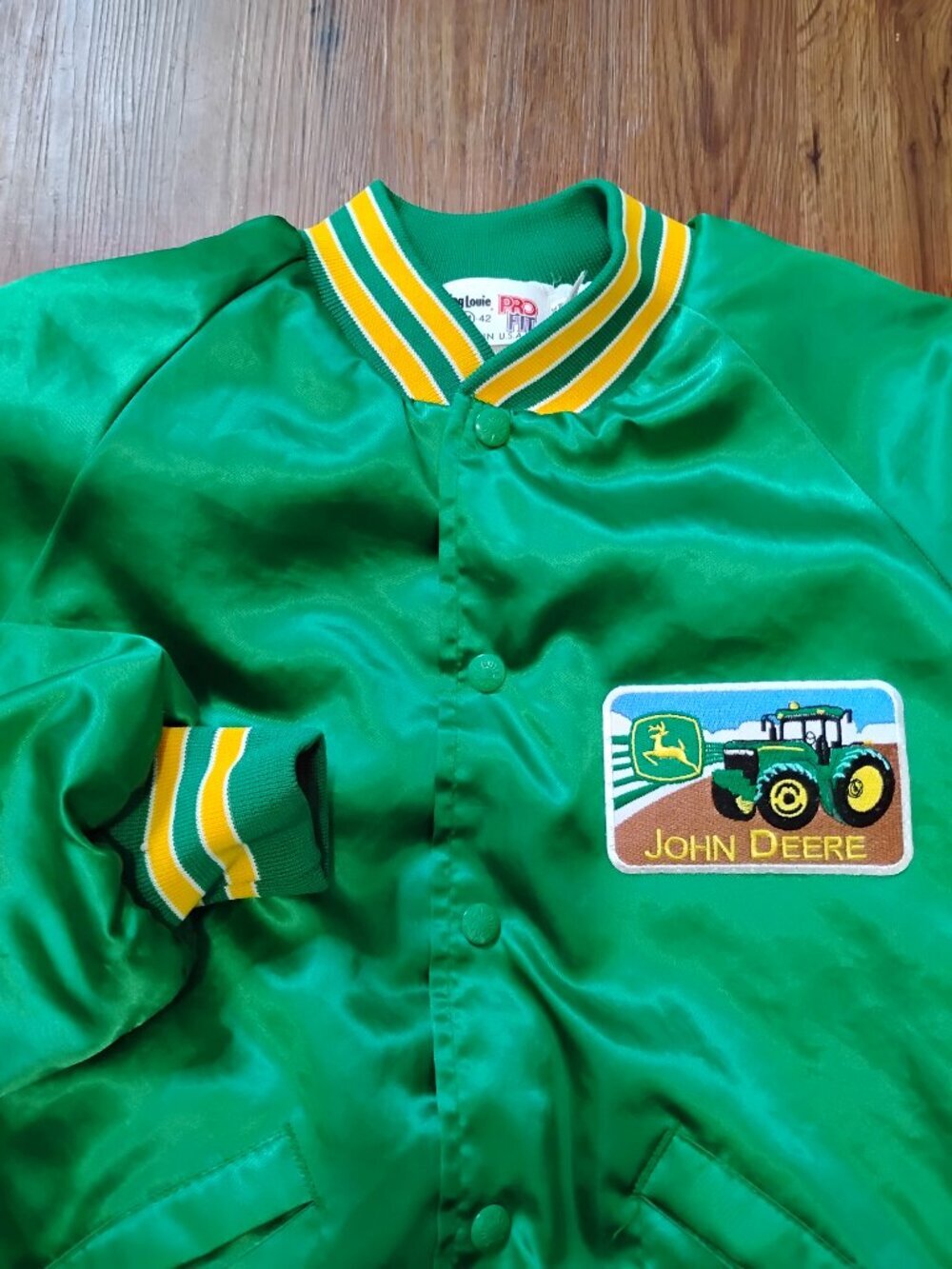 Deadstock Vintage John Deere Satin Bomber Jacket